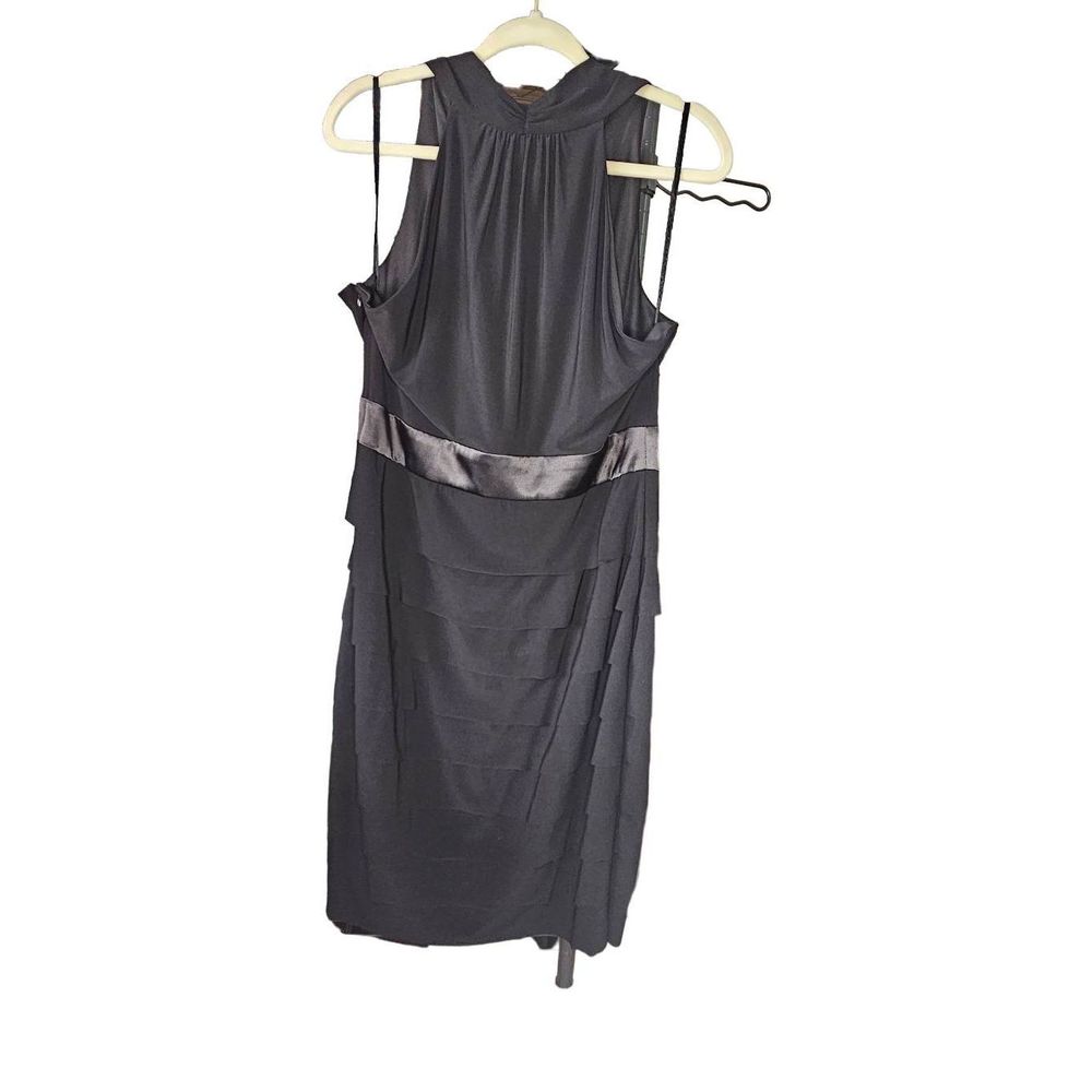#14 Evan Picone evening dress, black, sz 14 - Picture 2 of 3